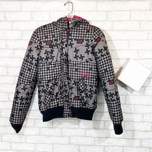 Fox girls patterned gray jacket size small